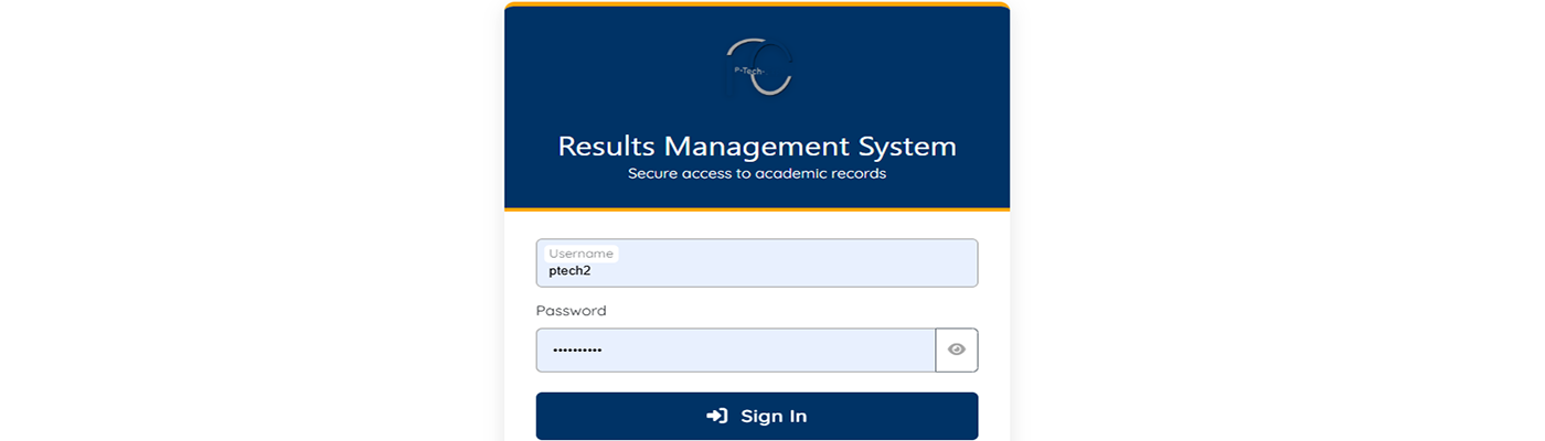 Secure Login Interface